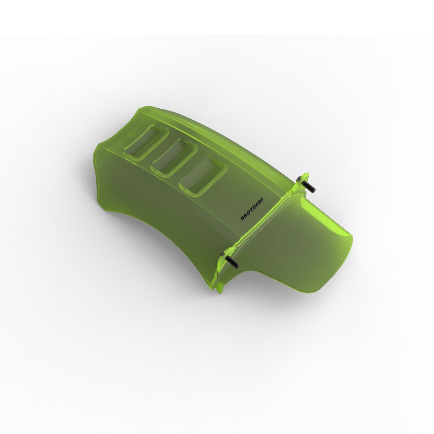 IZI Brothers Mud Guard for Sur-Ron Light Bee swingarm - green 3/4 angled view
