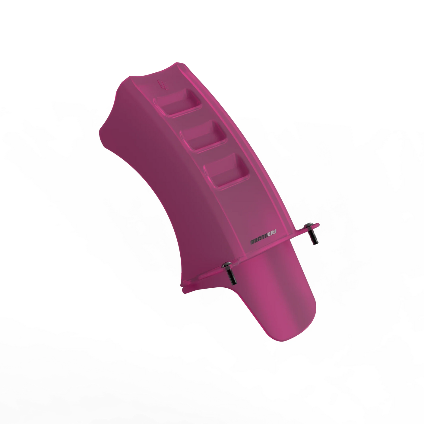 IZI Brothers Mud Guard for Sur-Ron Light Bee swingarm - pink 1/4 front view
