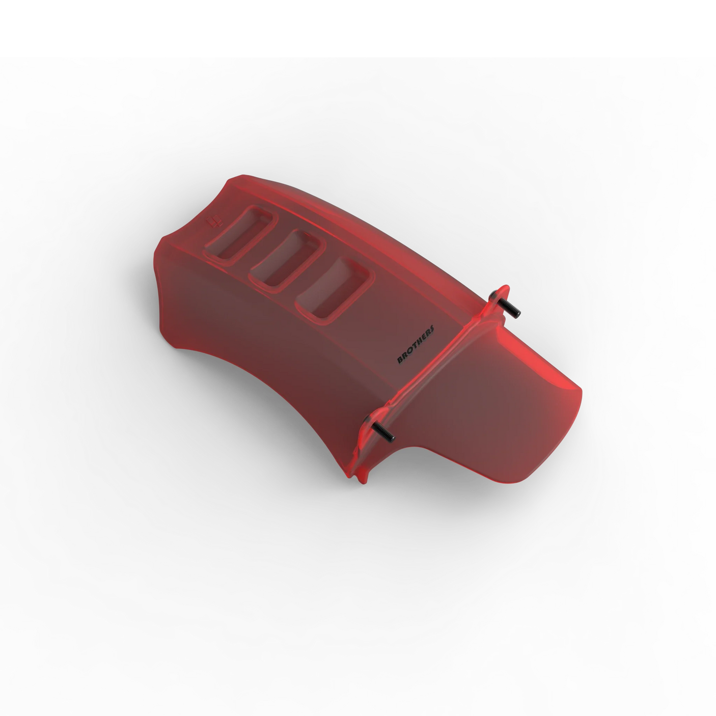 IZI Brothers Mud Guard for Sur-Ron Light Bee swingarm - red 3/4 angled view