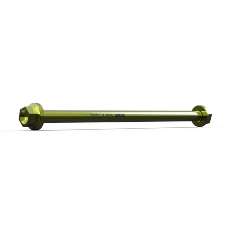 IZI Brothers Swingarm Axle for Sur-Ron Light Bee - 1/4 view - green color