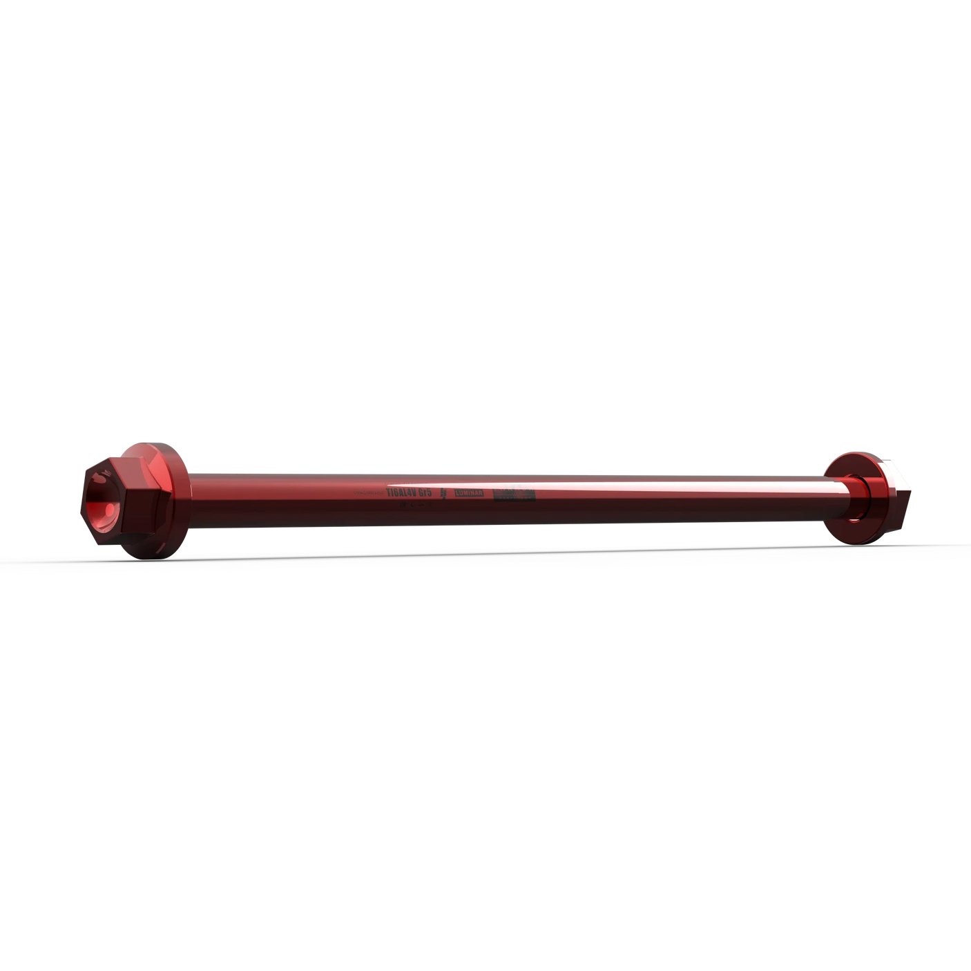 IZI Brothers Swingarm Axle for Sur-Ron Light Bee - 1/4 view - red color