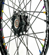 SM Pro Light Bee Wheelset – Black Rim and Rainbow Nipples - EVFREAKSSM Pro Light Bee Wheelset – Black Rim and Rainbow Nipples