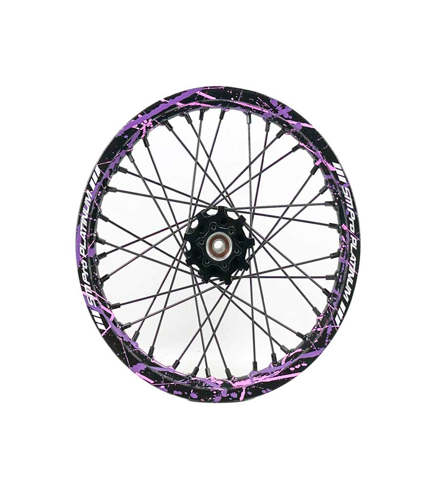 SM Pro Light Bee Wheelset – Splatterkote and Black Nipples - EVFREAKS SM Pro Light Bee Wheelset – Splatterkote and Black Nipples