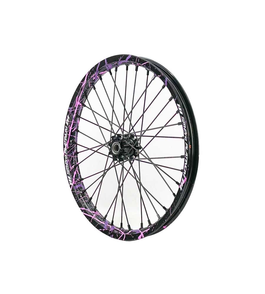 SM Pro Light Bee Wheelset – Splatterkote and Black Nipples - EVFREAKS SM Pro Light Bee Wheelset – Splatterkote and Black Nipples