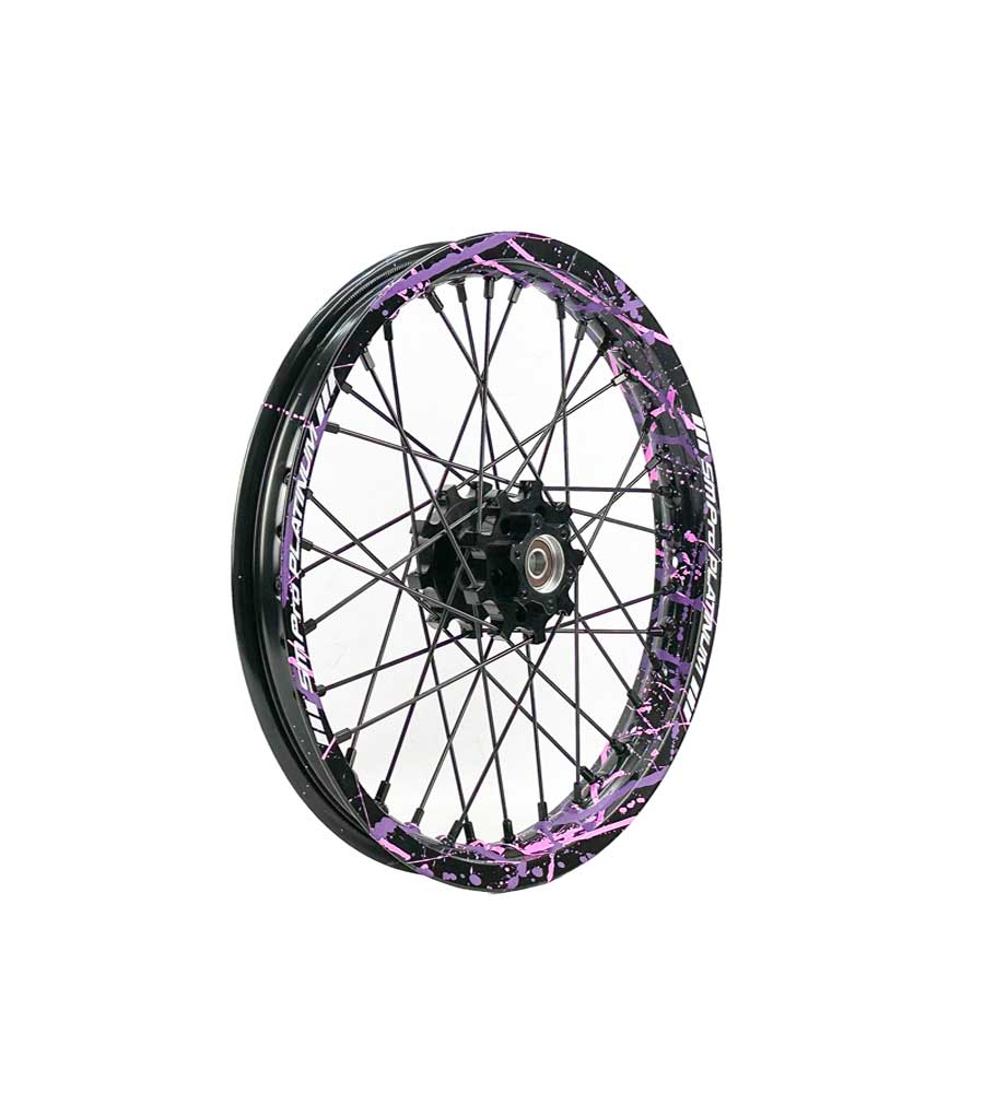 SM Pro Light Bee Wheelset – Splatterkote and Black Nipples - EVFREAKS SM Pro Light Bee Wheelset – Splatterkote and Black Nipples