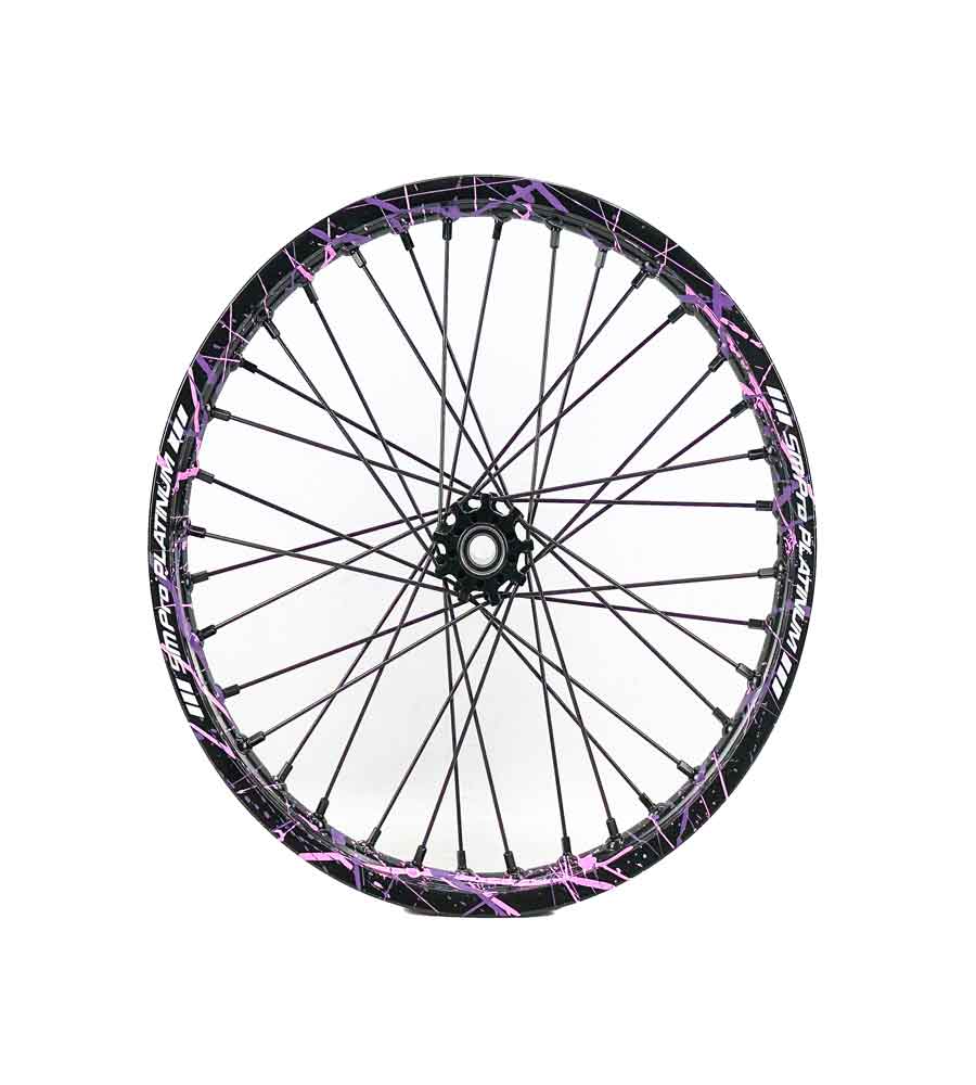 SM Pro Light Bee Wheelset – Splatterkote and Black Nipples - EVFREAKS SM Pro Light Bee Wheelset – Splatterkote and Black Nipples