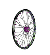SM Pro Light Bee Wheelset – Splatterkote and Purple Nipples - EVFREAKSSM Pro Light Bee Wheelset – Splatterkote and Purple Nipples