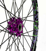 SM Pro Light Bee Wheelset – Splatterkote and Purple Nipples - EVFREAKSSM Pro Light Bee Wheelset – Splatterkote and Purple Nipples