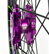 SM Pro Light Bee Wheelset – Zombie Green Splatterkote and Purple Nipples - EVFREAKSSM Pro Light Bee Wheelset – Zombie Green Splatterkote and Purple Nipples