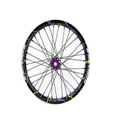 SM Pro Light Bee Wheelset – Zombie Green Splatterkote and Purple Nipples - EVFREAKSSM Pro Light Bee Wheelset – Zombie Green Splatterkote and Purple Nipples