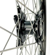 SM Pro Ultra Bee Wheels – Black Hubs, Nickel Silver Spokes - EVFREAKSSM Pro Ultra Bee Wheels – Black Hubs, Nickel Silver Spokes