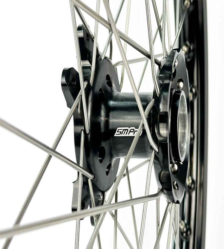 SM Pro Ultra Bee Wheels – Black Hubs, Nickel Silver Spokes - EVFREAKSSM Pro Ultra Bee Wheels – Black Hubs, Nickel Silver Spokes