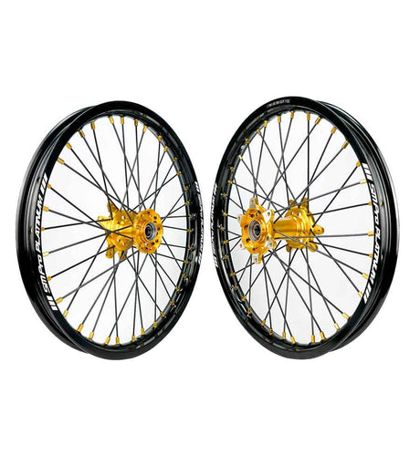 SM Pro Ultra Bee Wheels – Gold Hubs and Black Spokes - EVFREAKSSM Pro Ultra Bee Wheels – Gold Hubs and Black Spokes