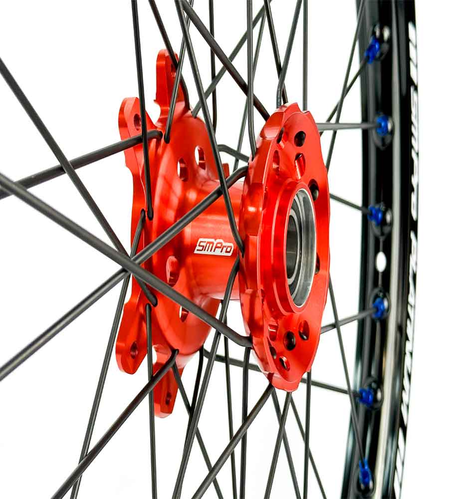 SM Pro Ultra Bee Wheels – Orange Hubs and Black Spokes - EVFREAKSSM Pro Ultra Bee Wheels – Orange Hubs and Black Spokes