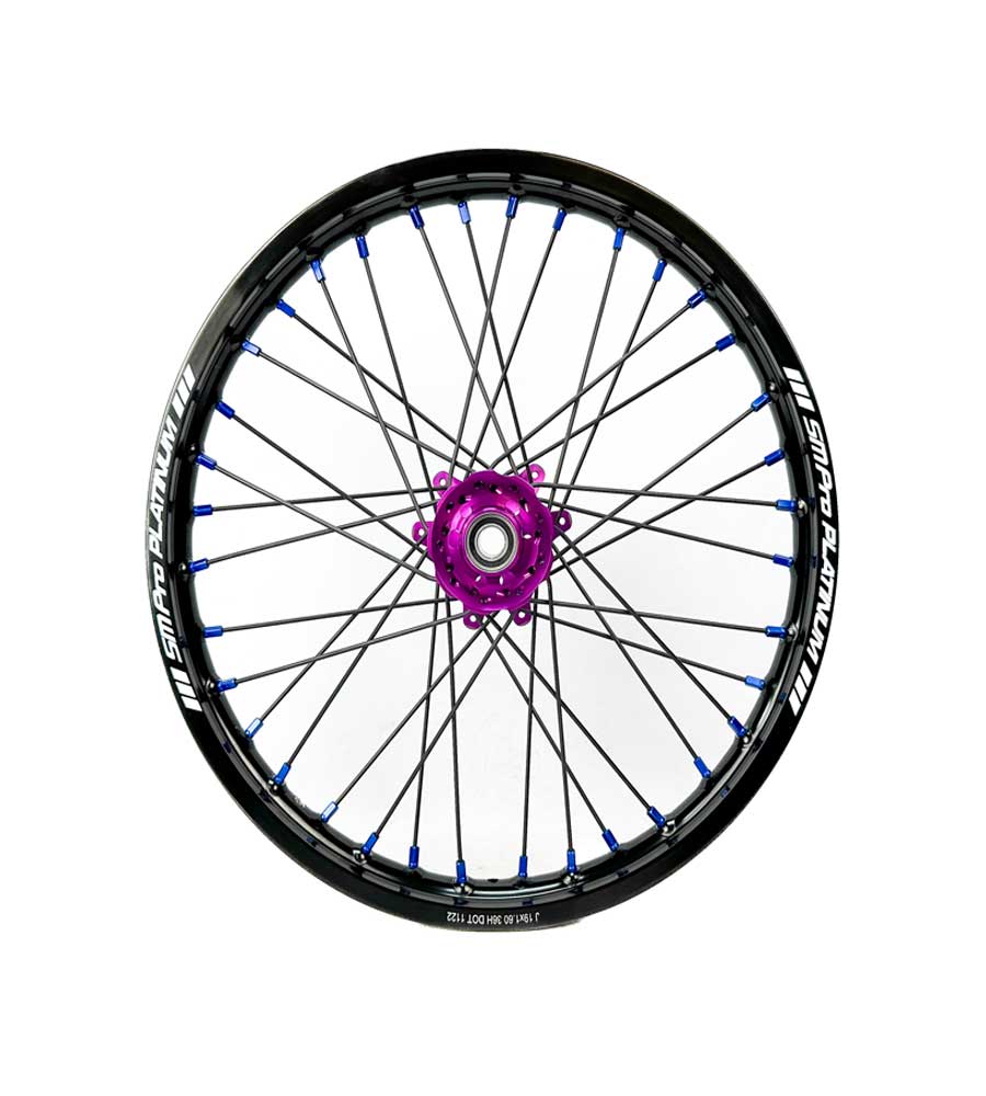 SM Pro Ultra Bee Wheels – Purple Hubs and Black Spokes - EVFREAKSSM Pro Ultra Bee Wheels – Purple Hubs and Black Spokes