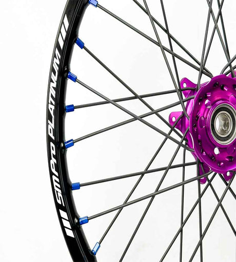 SM Pro Ultra Bee Wheels – Purple Hubs and Black Spokes - EVFREAKSSM Pro Ultra Bee Wheels – Purple Hubs and Black Spokes