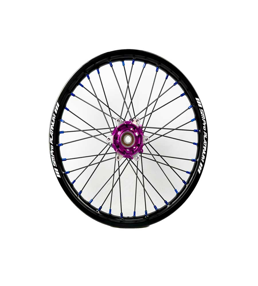 SM Pro Ultra Bee Wheels – Purple Hubs and Black Spokes - EVFREAKSSM Pro Ultra Bee Wheels – Purple Hubs and Black Spokes