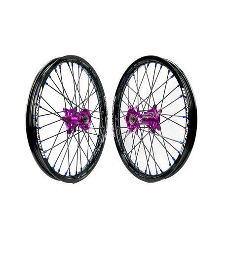 SM Pro Ultra Bee Wheels – Purple Hubs and Black Spokes - EVFREAKSSM Pro Ultra Bee Wheels – Purple Hubs and Black Spokes