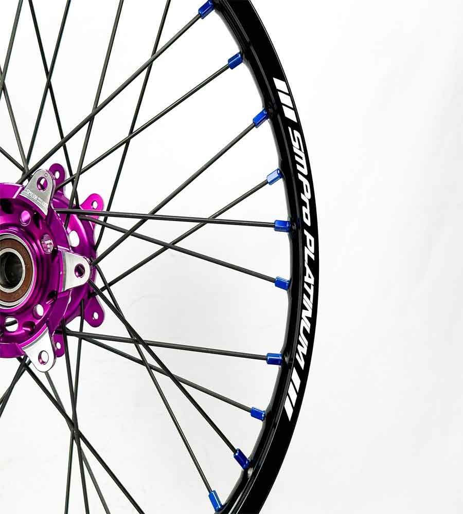 SM Pro Ultra Bee Wheels – Purple Hubs and Black Spokes - EVFREAKSSM Pro Ultra Bee Wheels – Purple Hubs and Black Spokes