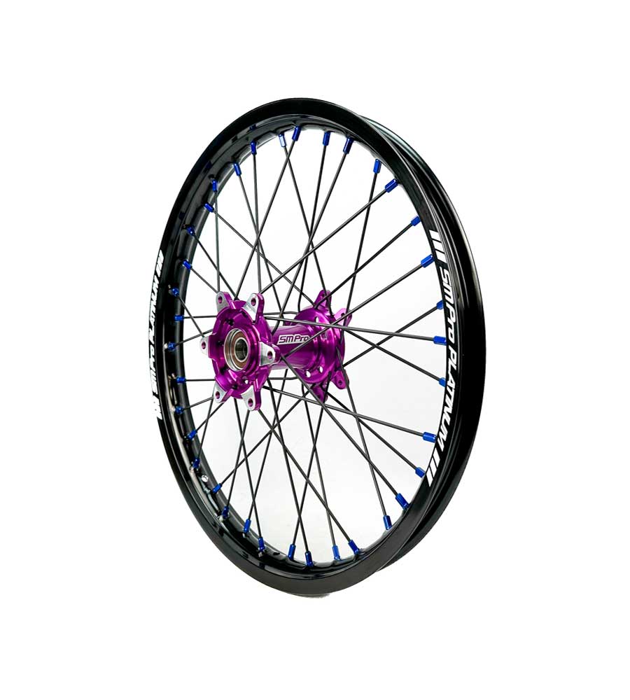SM Pro Ultra Bee Wheels – Purple Hubs and Black Spokes - EVFREAKSSM Pro Ultra Bee Wheels – Purple Hubs and Black Spokes