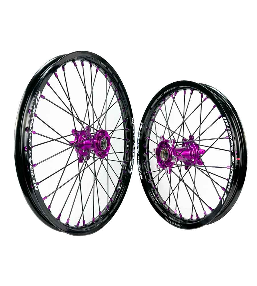 SM Pro Ultra Bee Wheels – Purple Hubs and Nipples - EVFREAKS SM Pro Ultra Bee Wheels – Purple Hubs and Nipples
