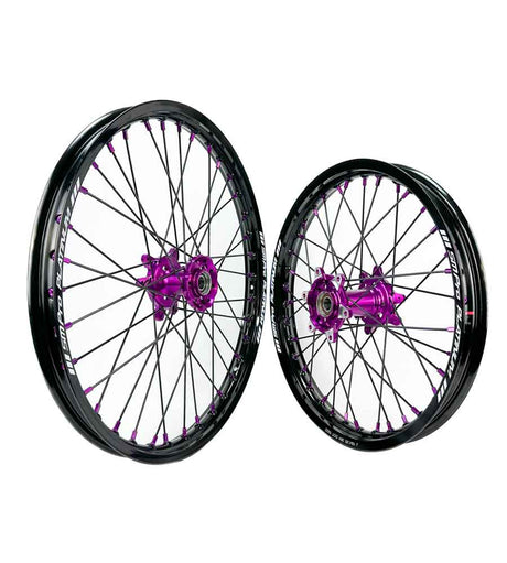 SM Pro Ultra Bee Wheels – Purple Hubs and Nipples - EVFREAKS SM Pro Ultra Bee Wheels – Purple Hubs and Nipples
