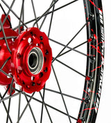 SM Pro Ultra Bee Wheels – Splatterkote Black With Red Splatter and Matte Spokes - EVFREAKSSM Pro Ultra Bee Wheels – Splatterkote Black With Red Splatter and Matte Spokes