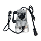 Voltgrade 72v and 81v battery charger 10amp for Sur Ron, Talaria, and E Ride Pro full view with LP20 charger connector