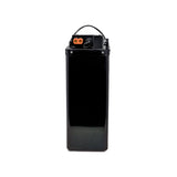 Rear side view of the VoltGrade Talaria Sting MX3 MX4 MX5 72v 42ah battery upgrade