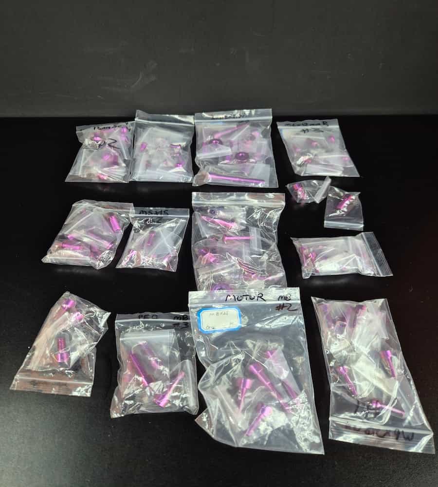 Titanium Purple Bolts Hardware For Sur Ron Light Bee (Copy) - EVFREAKSTitanium Purple Bolts Hardware For Sur Ron Light Bee (Copy)